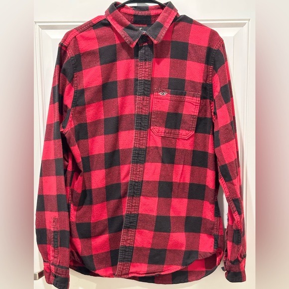 Hollister Tops - Hollister Buffalo Print Flannel Shirt